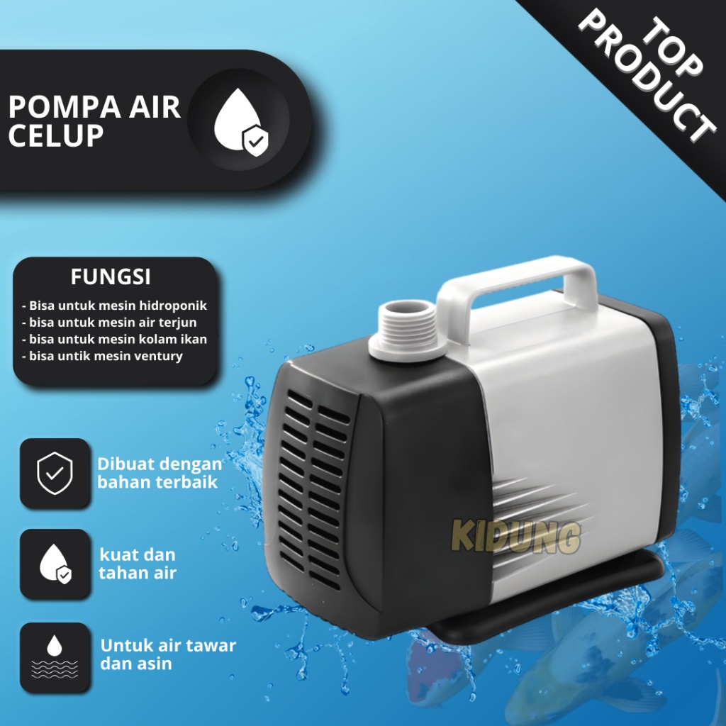 Mall Power Head Pompa Filter Celup Aquarium Hidroponik Low Watt 15B 4 Liter Per Jam 42 Meter Mesin A