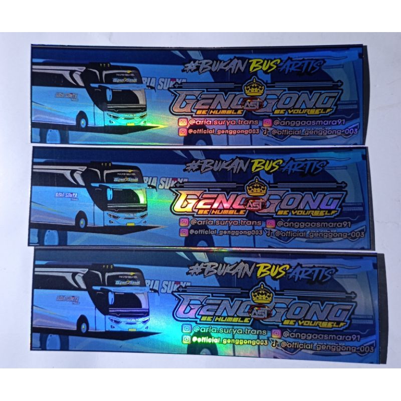 

stiker buss basuri hologram anti air 10.000/4pcss
