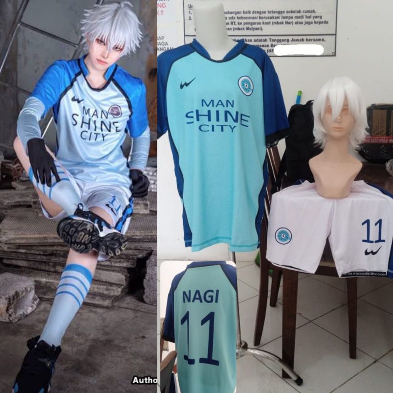 Cosplay Costume dan Wig Nagi Seishiro Blue Lock