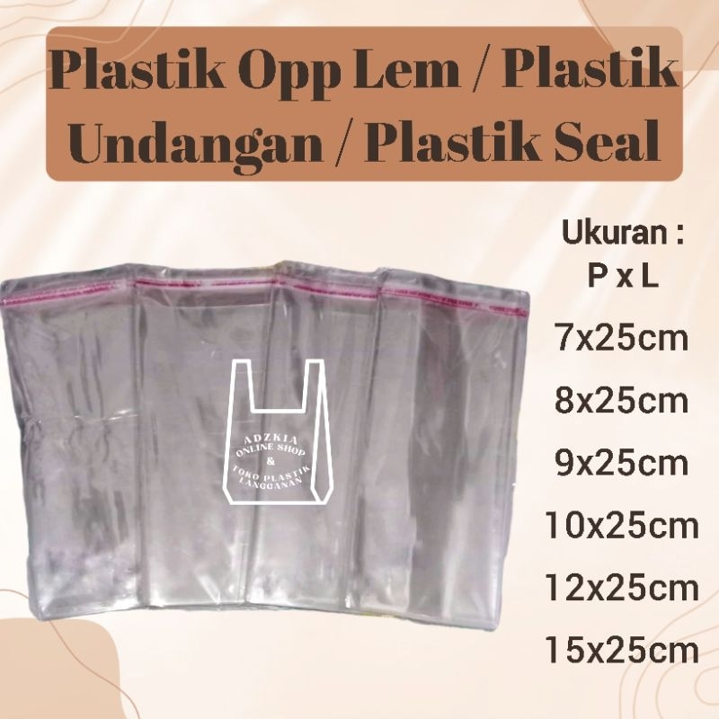Plastik Opp Lem / Plastik Opp Undangan Lem / Plastik Lem / Plastik Undangan