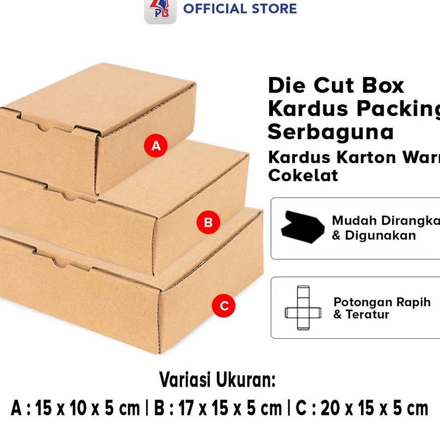 

MEGA SALE Kardus Box Packing Hampers Polos Ukuran Besar Kecil Packaging Karton Die Cut dan Easy Usage