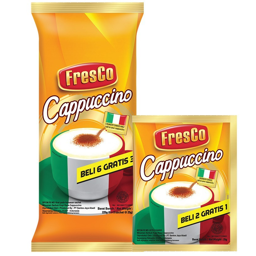 

FRESCO Cappuccino 1 Bag (9 x 25 gr)