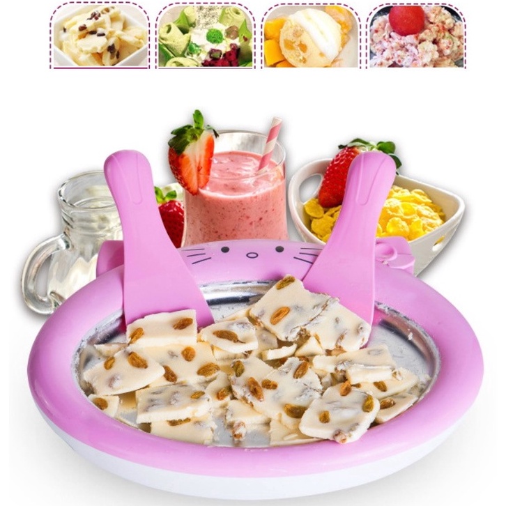 AIF Alat Pembuat Ice Cream Roll  Cetakan Es Krim  Yogurt Rumahan