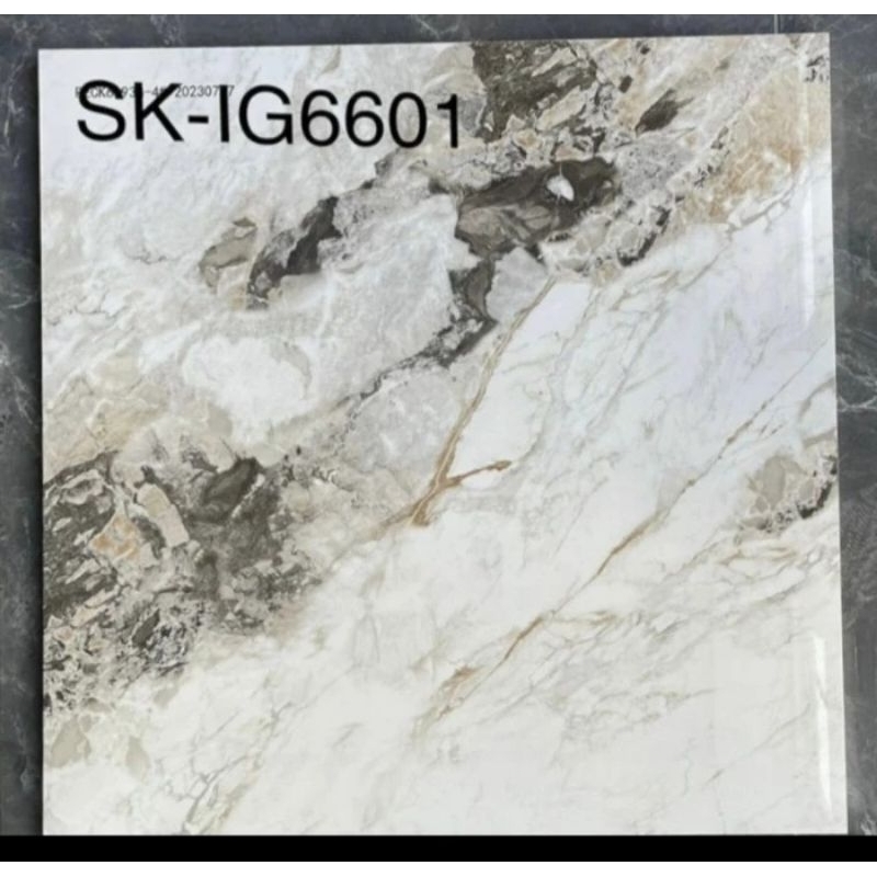 Granit 60x60 Glossy Motif Marmer / Granit Ukuran 60x60 Igress Sk-IG6601