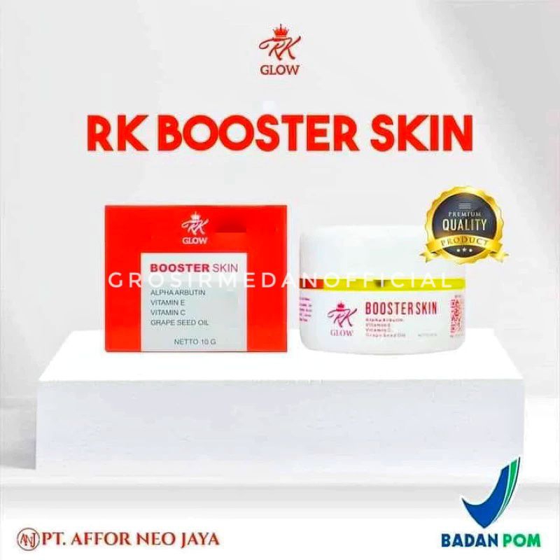RK BOOSTER SKIN - RK KLINIK KEMASAN MERAH BPOM - ATASI JERAWAT DAN FLEK HITAM - WAJAH GLOWING CERAH