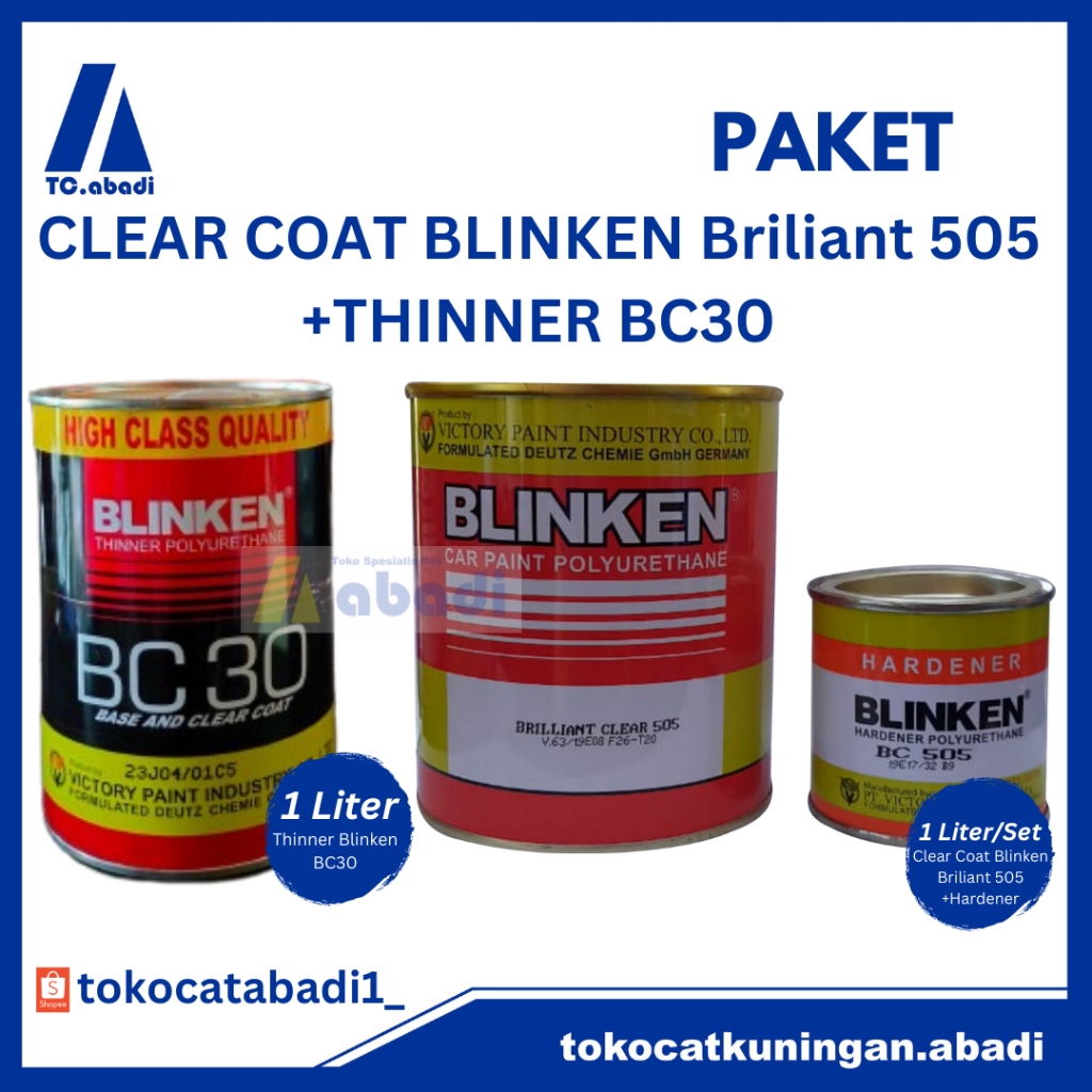 PAKET CLEAR BLINKEN BRILIANT 505 + THINNER BLINKEN BC30