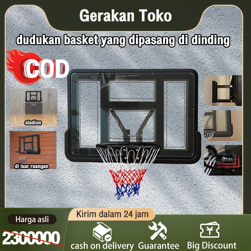 45CM Jaring Basket Besi / Profesional Jaring Ring Basket / Besar Ring Basket Portable Olahraga/Baske