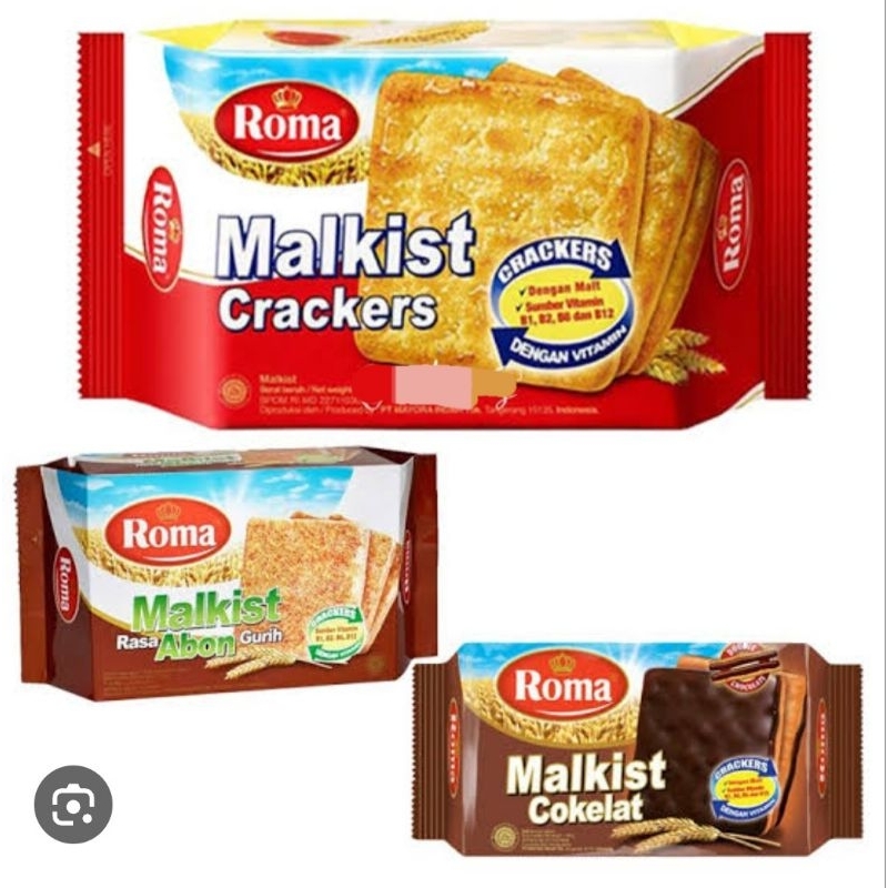 

ROMA MALKIST COKLAT/CRACKERS/ABON KOTAK