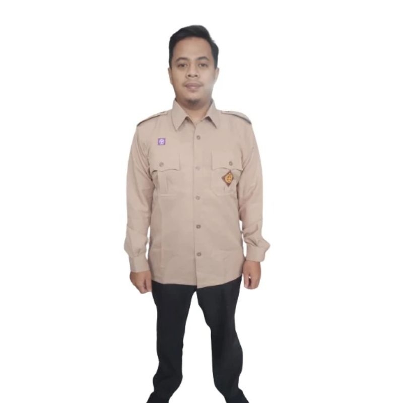 Seragam Guru Pramuka Pembina Pria Lengan Panjang // Setelan Seragam Guru Pramuka Pria setelan seraga