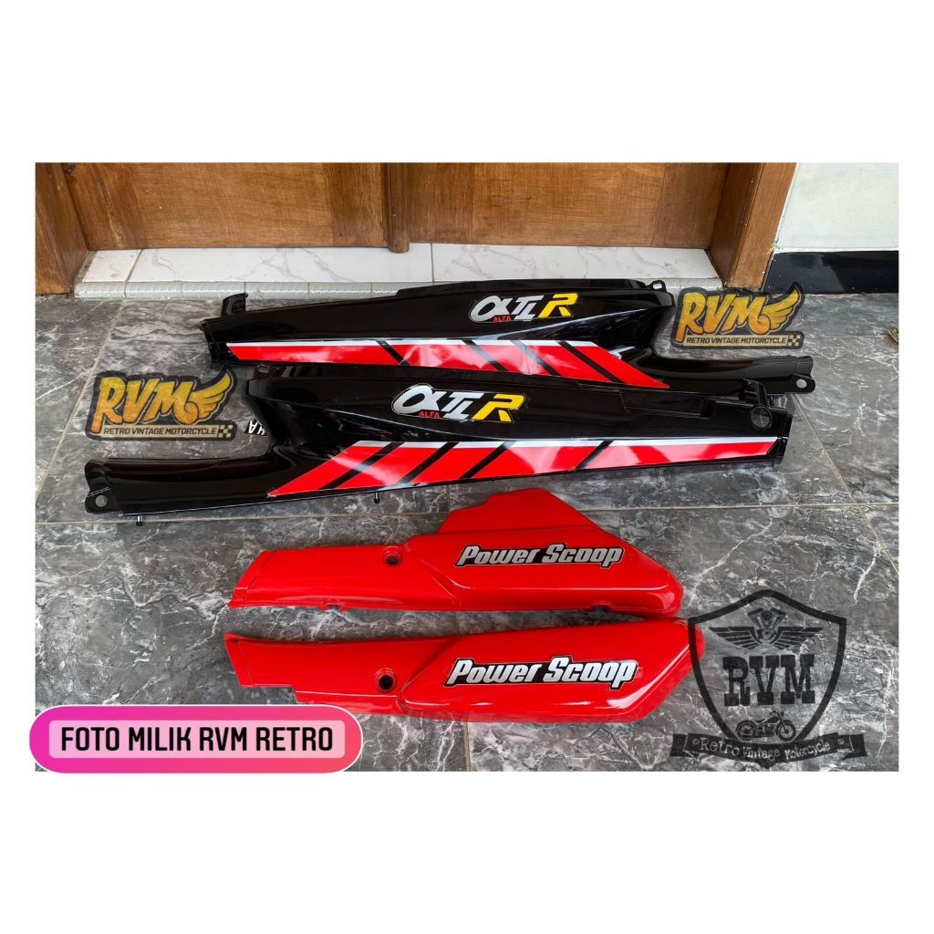 cover body yamaha alfa set bok aki alfa set striping yamaha alfa body set alfa