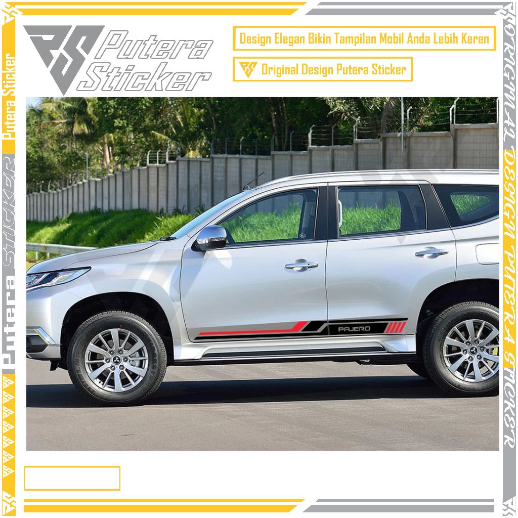 cutting stiker sticker mobil pajero sport STIKER MOBIL MITSUBISHI PAJERO SPORT