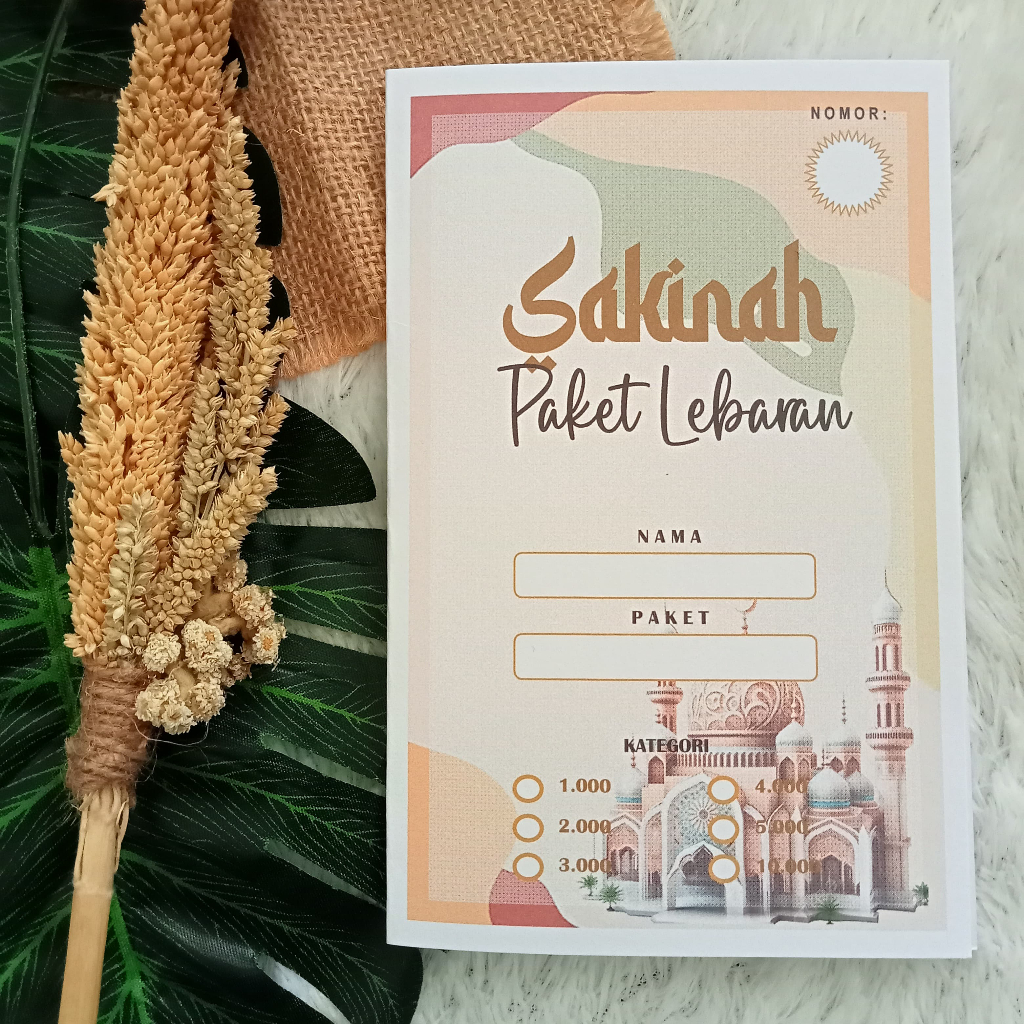 

KARTU PAKET LEBARAN ARABIC STYLE UK 21,5X16,5CM LIPAT2 CETAK BOLAK BALIK