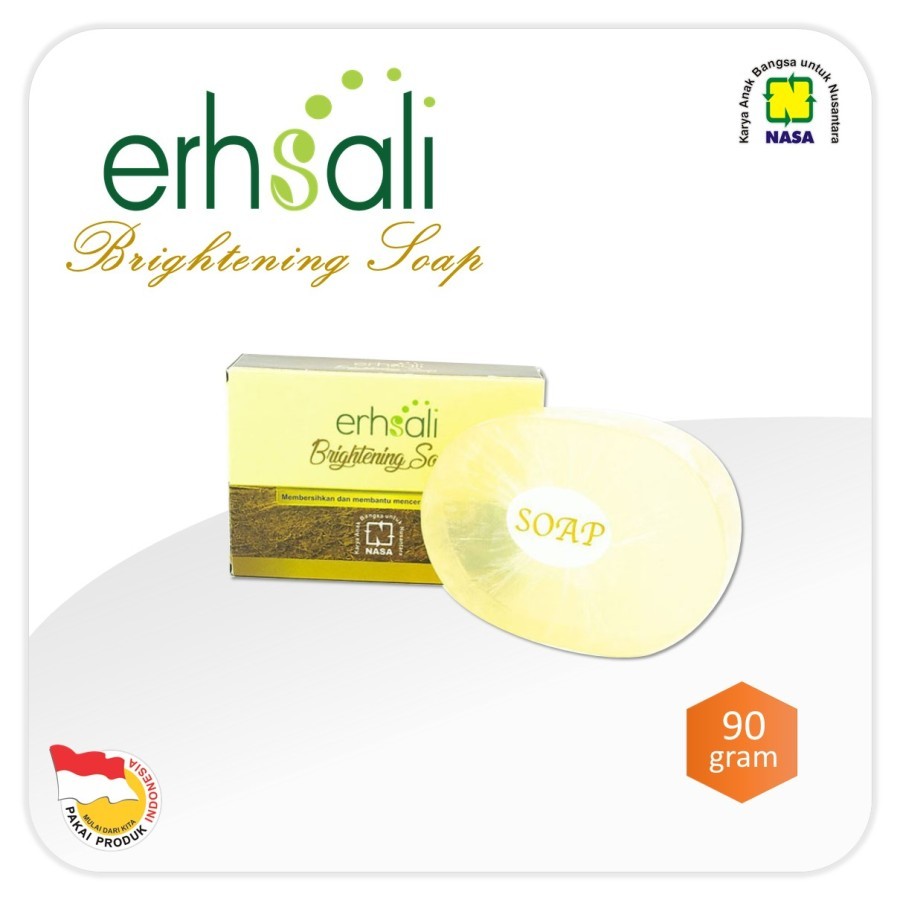 ERHSALI BRIGHTENING SOAP ASLI ORI NASA (sabun pencerah)