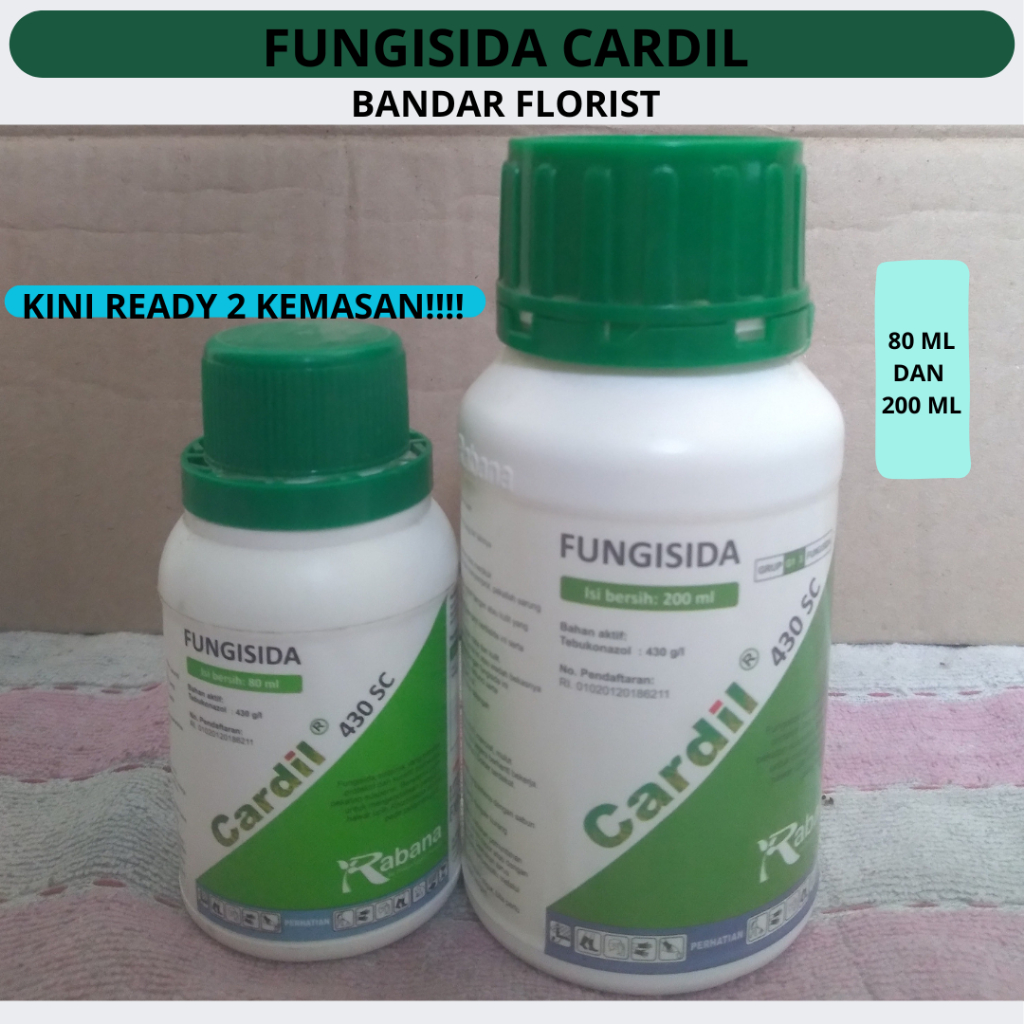Fungisida Sistemik CARDIL 430SC - Tebukonazol 430 g/l  (KEMASAN 80 ML&200 ML)