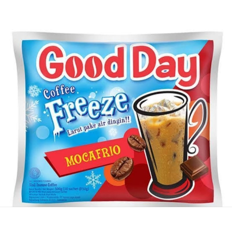 

Good Day Coffe Freeze Mocafrio 30 gr isi 10 sachet