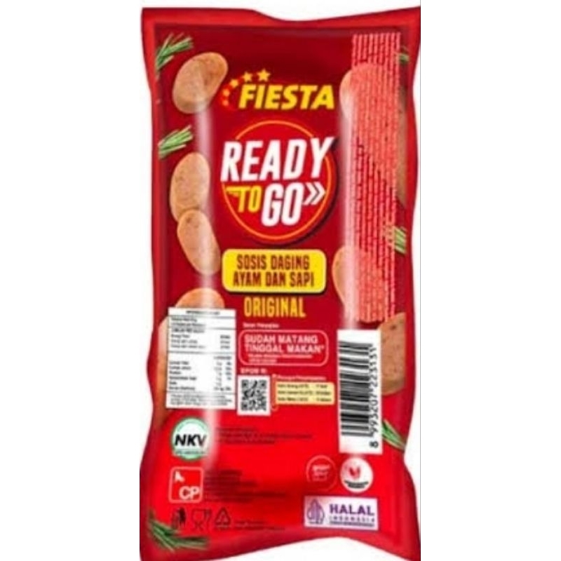 

Fiesta Sosis Sapi Siap Makan / Ready To Go Sausages | Berat Bersih 65gr