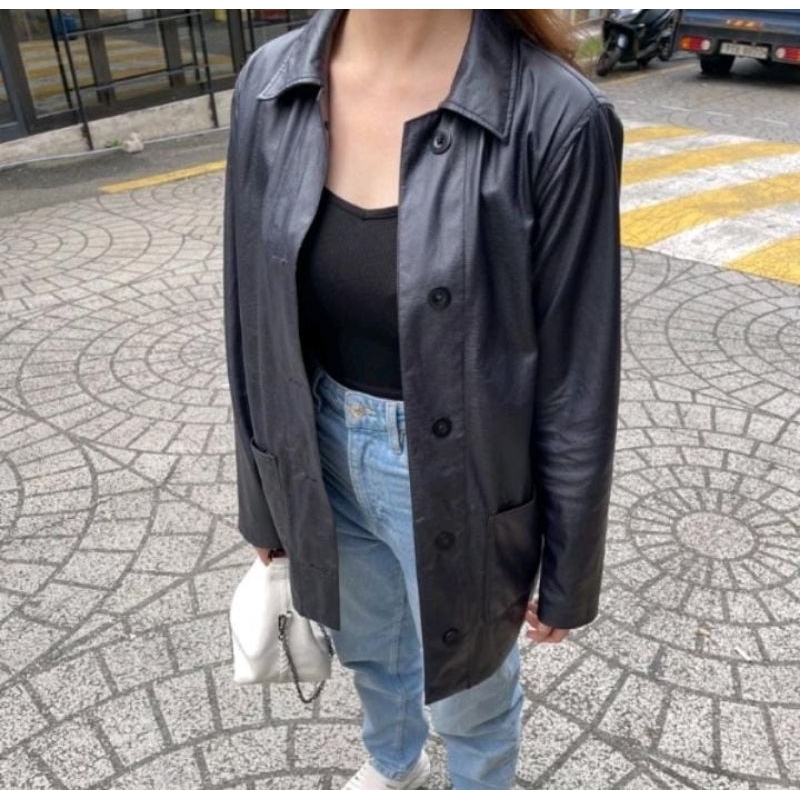 PRELOVED Leather Outer its.ninette (BACA DESKRIPSI YA)