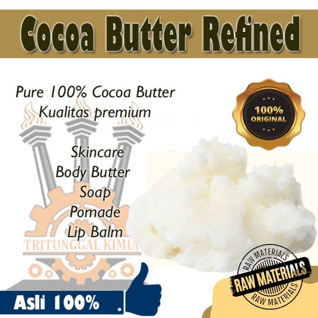 

Cosmetic Grade Cocoa Butter 1kg Refine Cocoa Butter Cacao Refined Raw Material Cocoa Butter Bahan Perawatan Kulit
