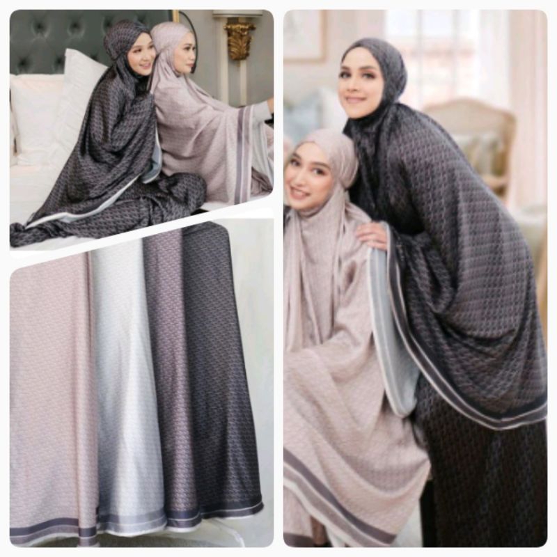 Mukena Signature Monogram Vanilla hijab