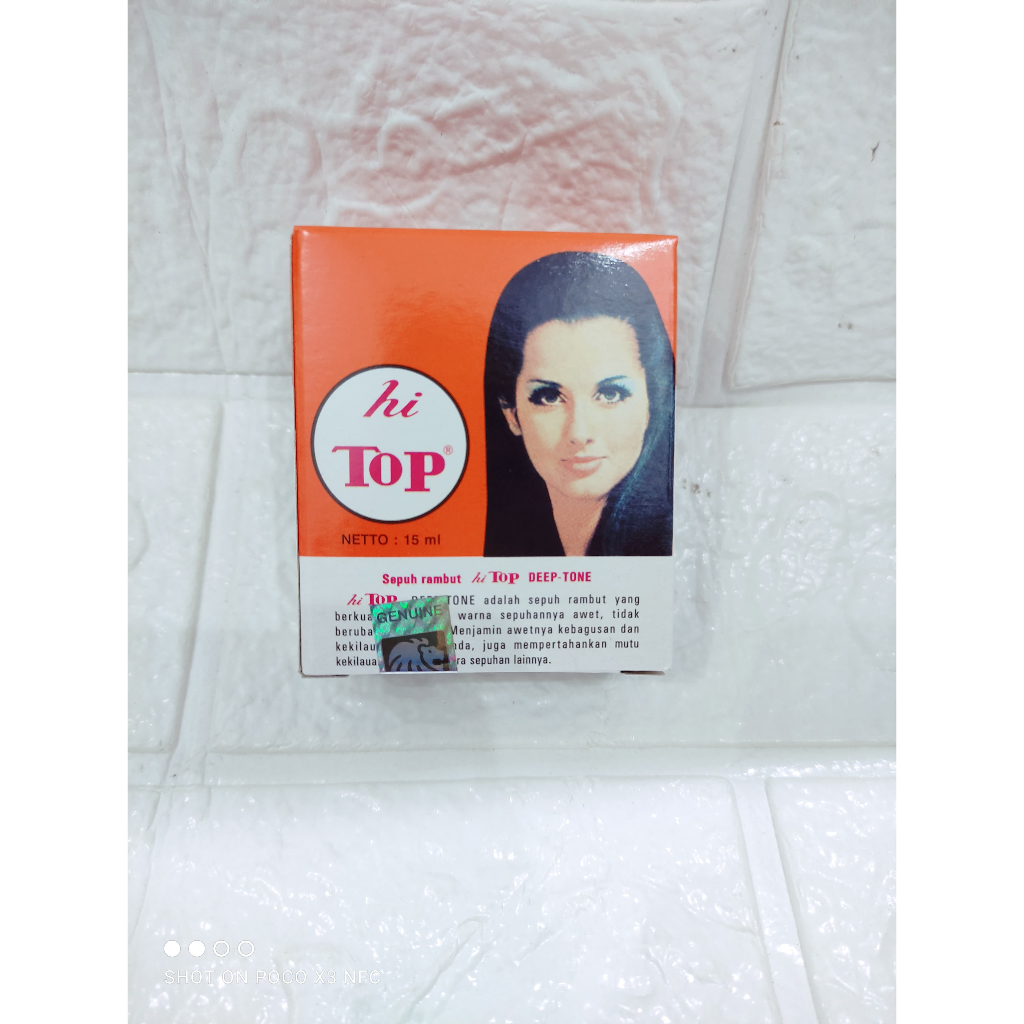 Semir rambut hitop warna hitam / Semir rambut hitam 15 ml