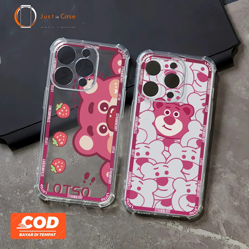 Airbag Clear Case Bening (CLEAR 11) Motif Lotso iPhone 15 15 Pro 15 Pro Max 14 13 12 Mini 11 X XS MA