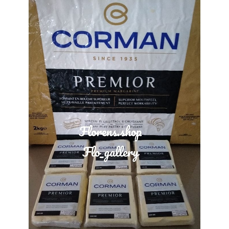 (HALAL - 100 GR) CORMAN PREMIOR SHEET/MARGARINE SHEET/KORSVET PUFF PASTRY/KORSVET CROISSANT/KORSVET 