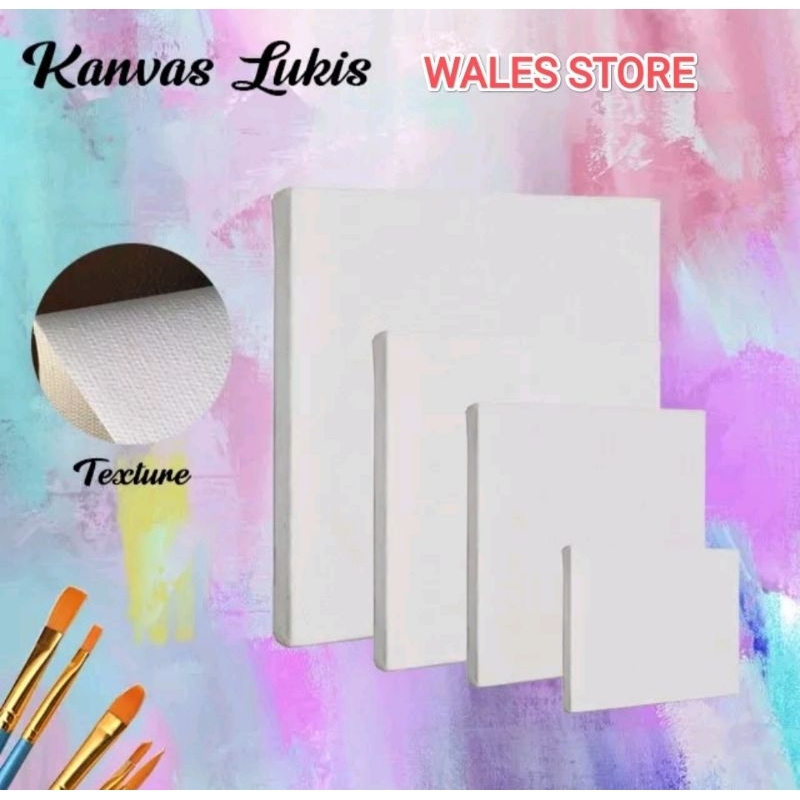 

KANVAS 20X20 / KANVAS LUKIS 20x20 / CANVAS LUKIS HALUS / STRETCHED / KANVAS PUTIH