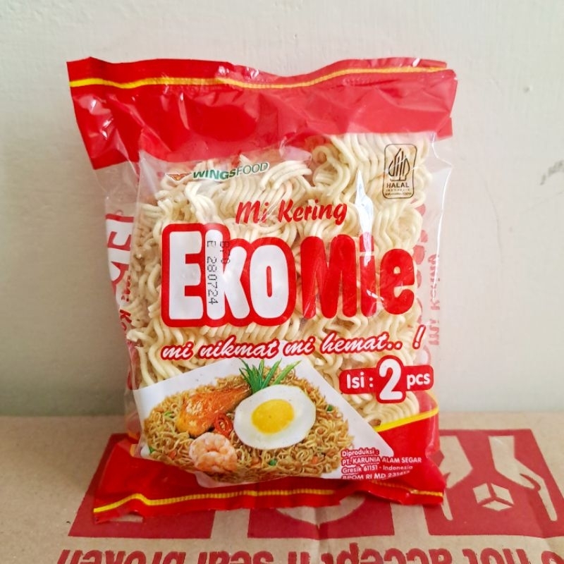 

Ekomie mie kering instan kemasan 110 g mie telur kering instan