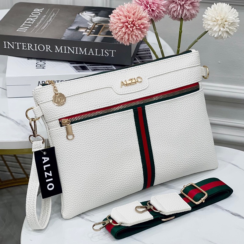 Grosiran Murah ALZIO  tas papirut handbag selempang sling bag  ALZIO CLUTCH GILENA murah