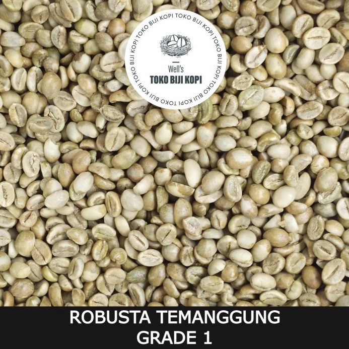 

GREEN BEAN KOPI MENTAH ROBUSTA TEMANGGUNG GRADE 1 1 KG