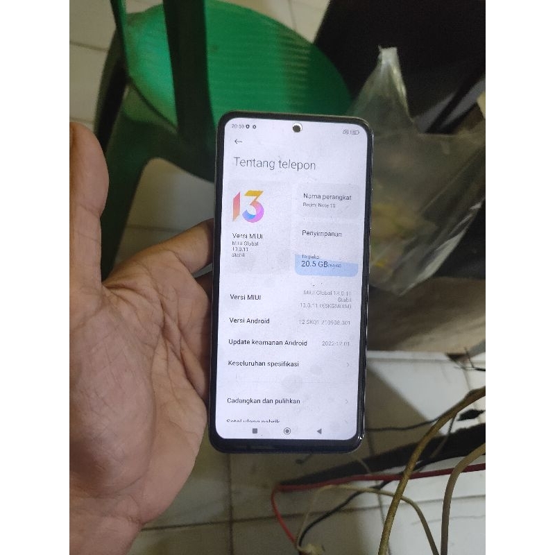 lcd original plus frame redmi note 10,note 10s
