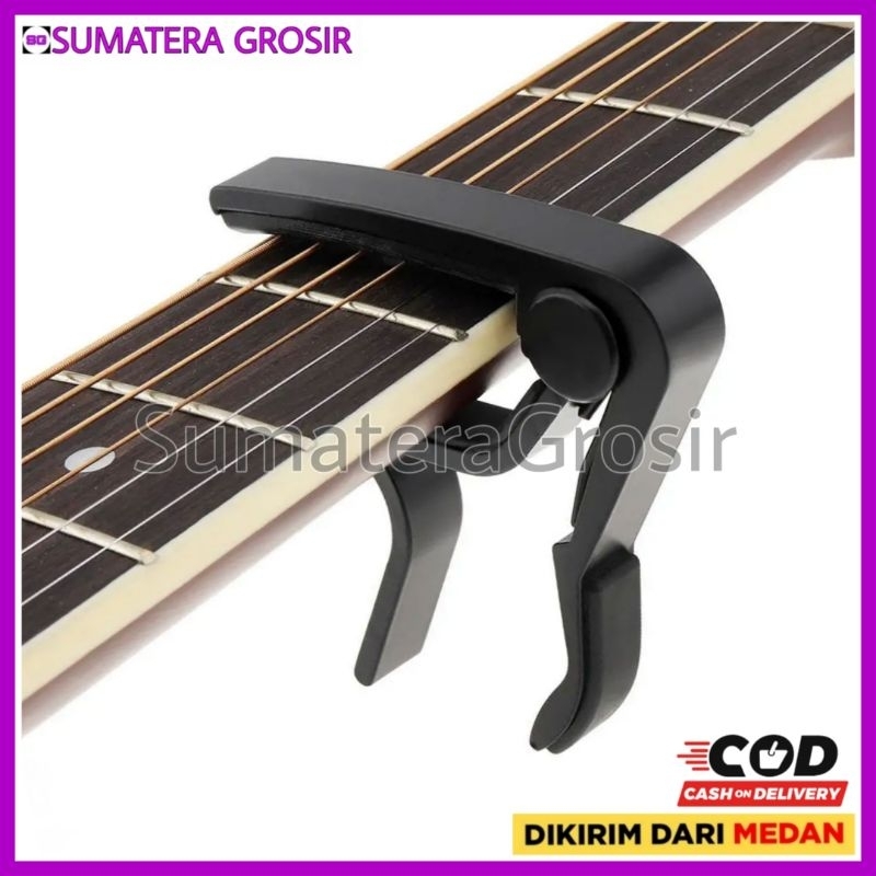 Capo Gitar Aluminium Clamp Note Riser - Aksesoris Guitar Capo Alluminium Alloy - Kapo Gitar Akustik 