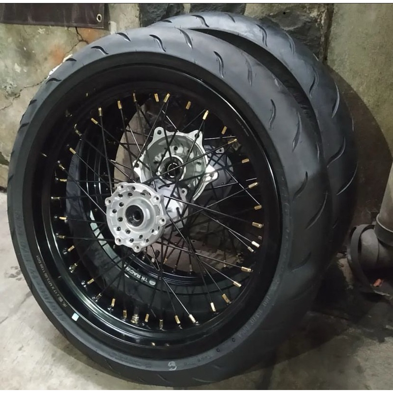 BANSET WR155 VELG TK RACING 17/300/350 HITAM