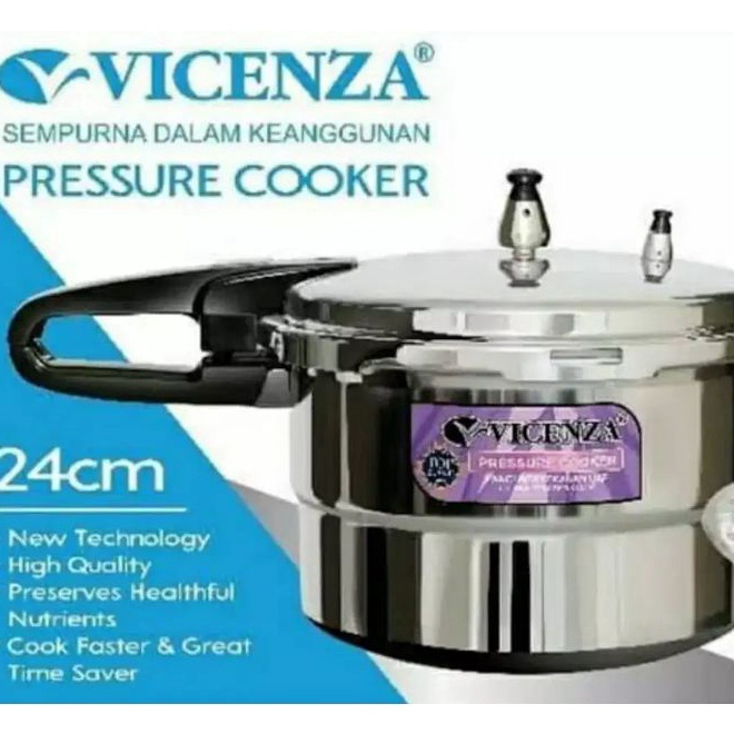 Paling popular VICENZA Panci Presto 8 Liter  Presto Vicenza V324 Pelunak Makanan 8 Liter V324 24cm s