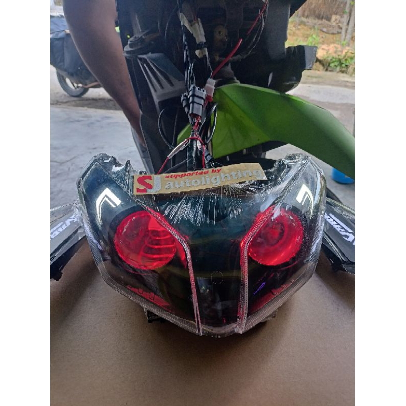 Reflektor Vario 110 custom biled projector dan sein running