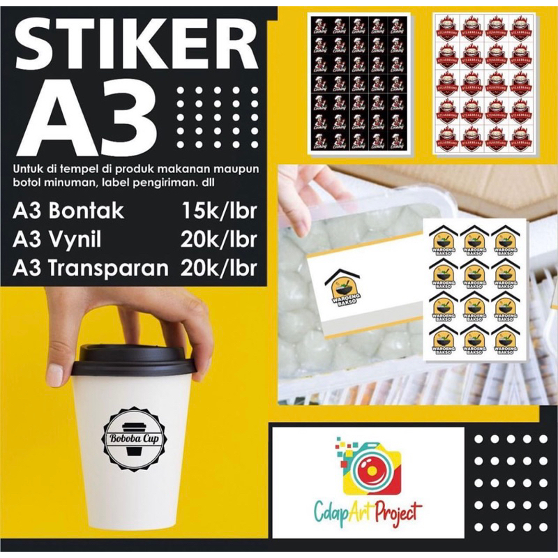

Cetak sticker A3 free desain