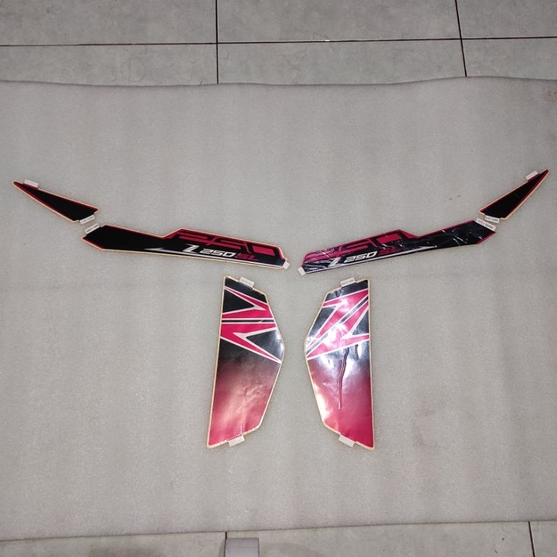 stiker stripping striping decal graphic Kawasaki Ninja Z250SL Z250 Z 250 SL orange 2018 2019 Ori Ori