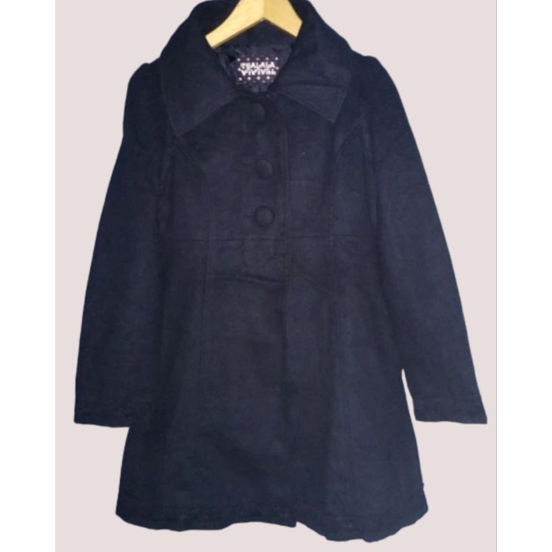 Coat Wool Pita Renda branded TRALALA