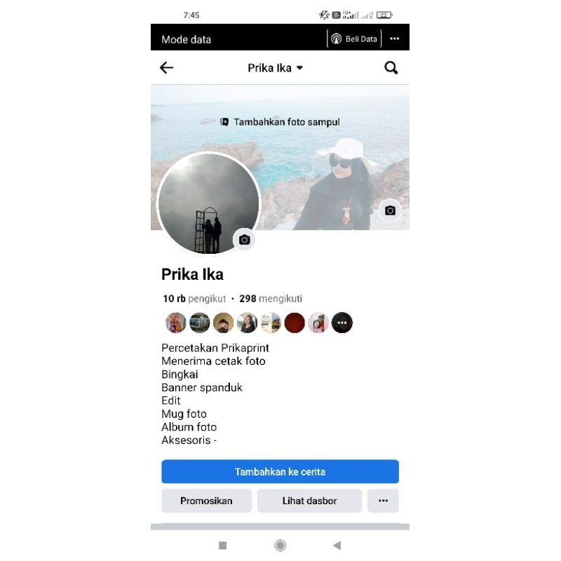 Jual Akun Facebook Pro 10.000+ Pengikut Bonus Grub 22.000 Pengikut