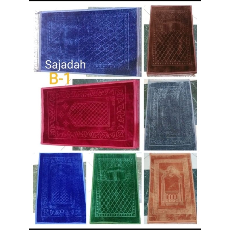 Sajadah jumbo polos tebal empuk halus uk/71x110