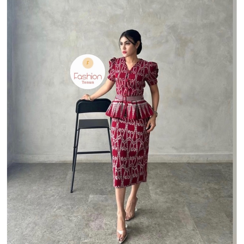FASHION_TENUN (BELLE SET TENUN) / DRESS KANTOR / DRESS PESTA / SERAGAM KANTOR / DRESS DAN KEMEJA COU