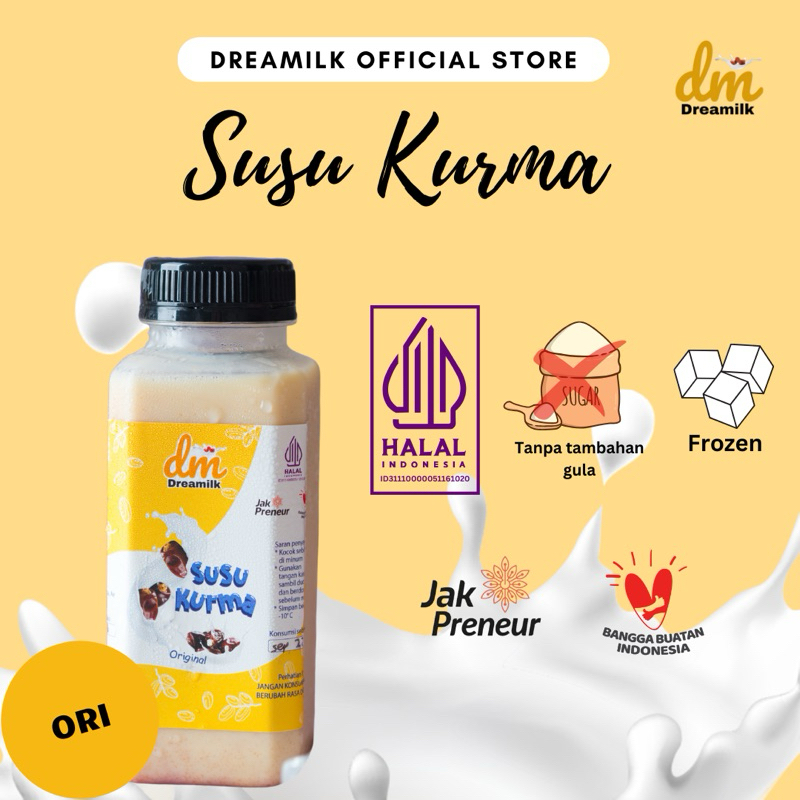 

SUSU KURMA Dreamilk Rasa ORIGINAL 260ml