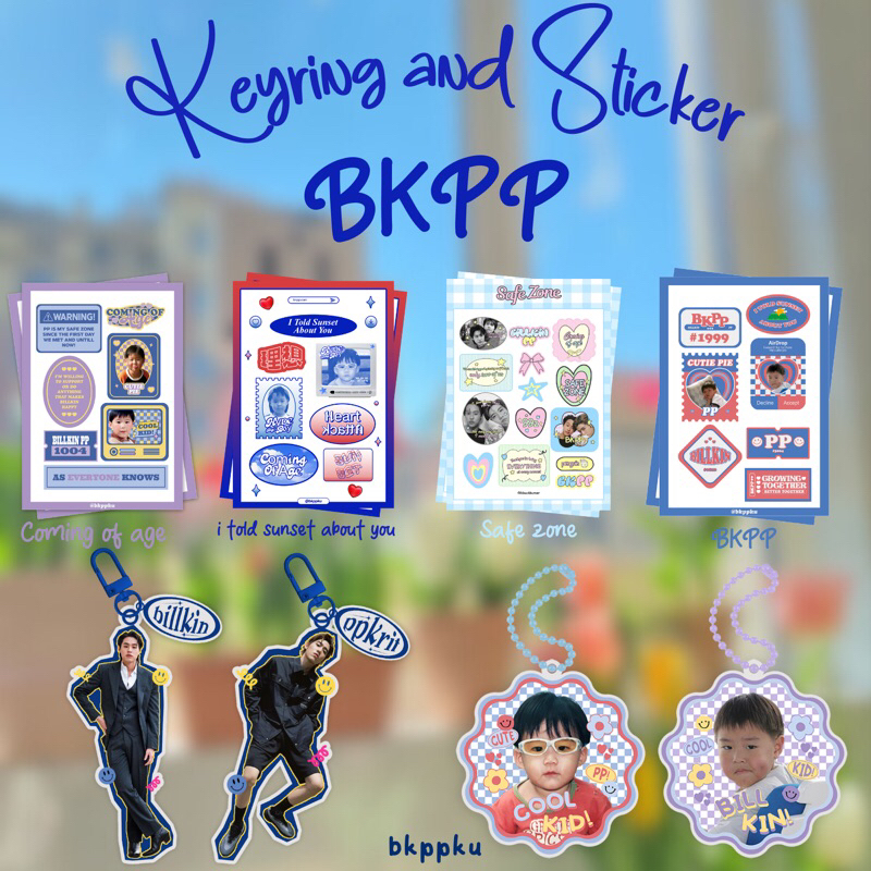 BKPP Fandmade Merch Keyring BKPP Sticker Billkin PP I Told Sunset About You