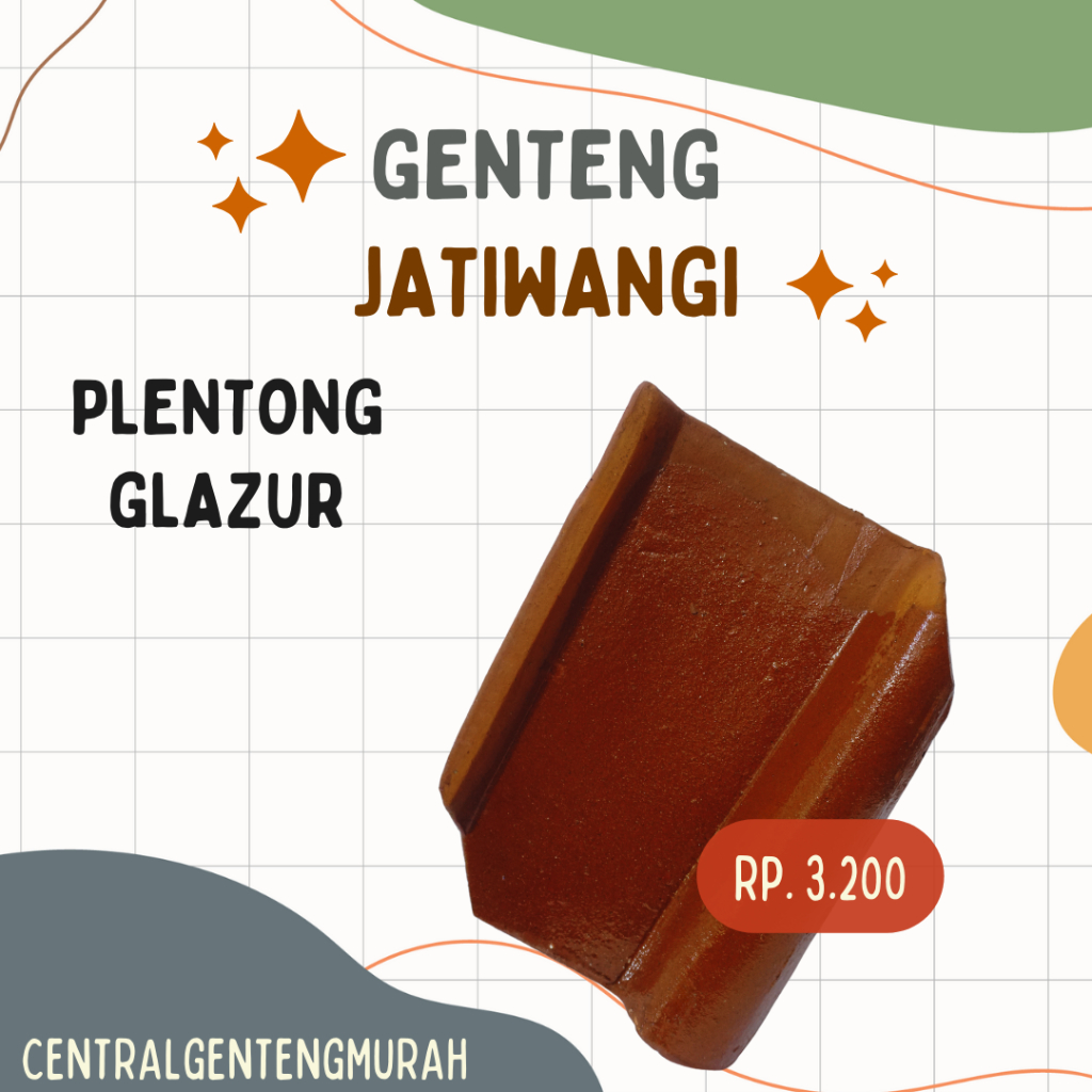 GENTENG JATIWANGI PLENTONG GLAZUR || GENTENG MURAH || GROSIR