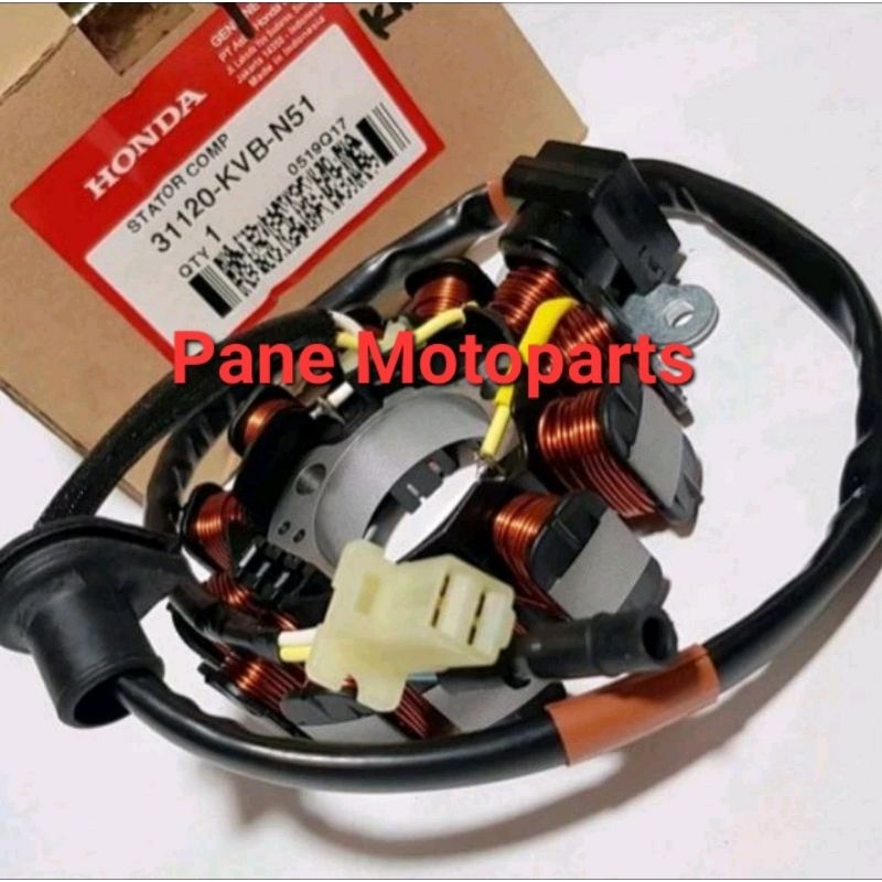 SPUL SPULL STATOR ASSY SPOL VARIO LAMA TEKNO CBS 110 KARBU ORIGINAL AHM KVB