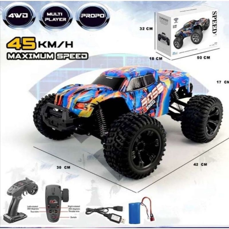 RC offroad buggy full propo 1:10 high speed 45 km per jam