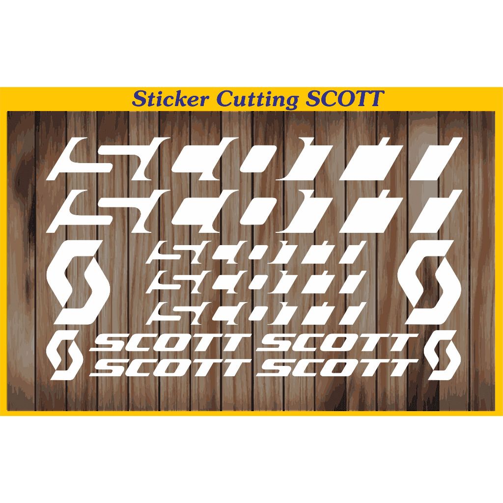 sticker cutting frame scott sticker fixie