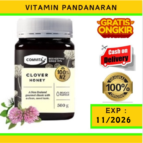 

Madu Comvita Manuka Clover Honey New Zealand Alami Murni Raw Maag Magh 500 gram