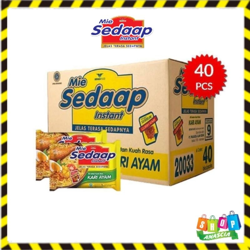 

Mie Sedap Kari Ayam 1 Dus