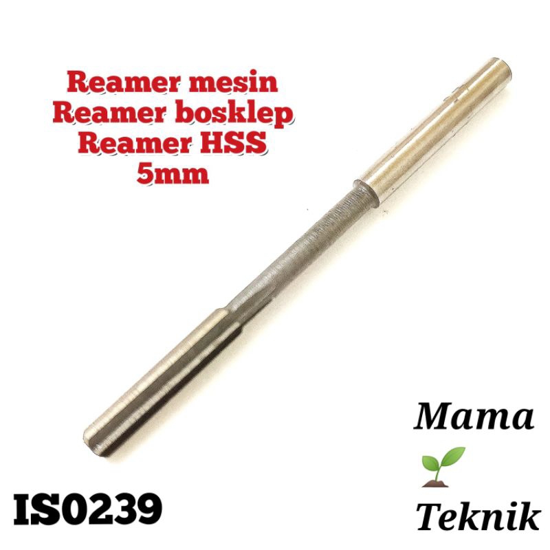 Reamer bosklep 5mm HSS  reamer mesin lemer lurua 6flute